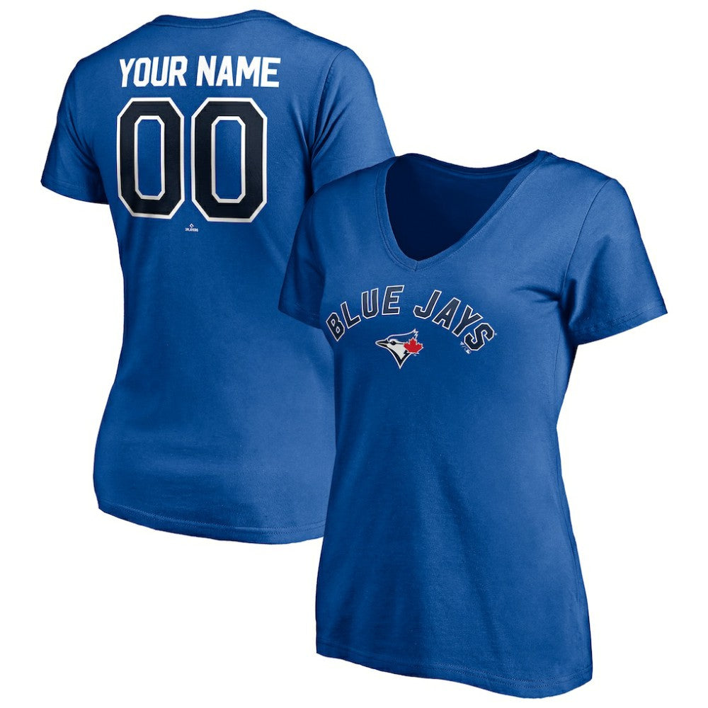 MLB Toronto Blue Jays Women's Personalized Winning Streak Name & Number V-Neck T-Shirt