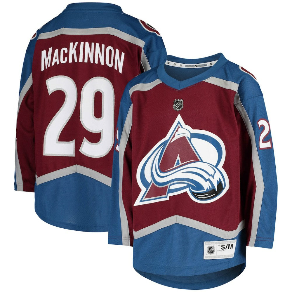NHL Burgundy Nathan MacKinnon Colorado Avalanche Youth Home Replica Player Jersey