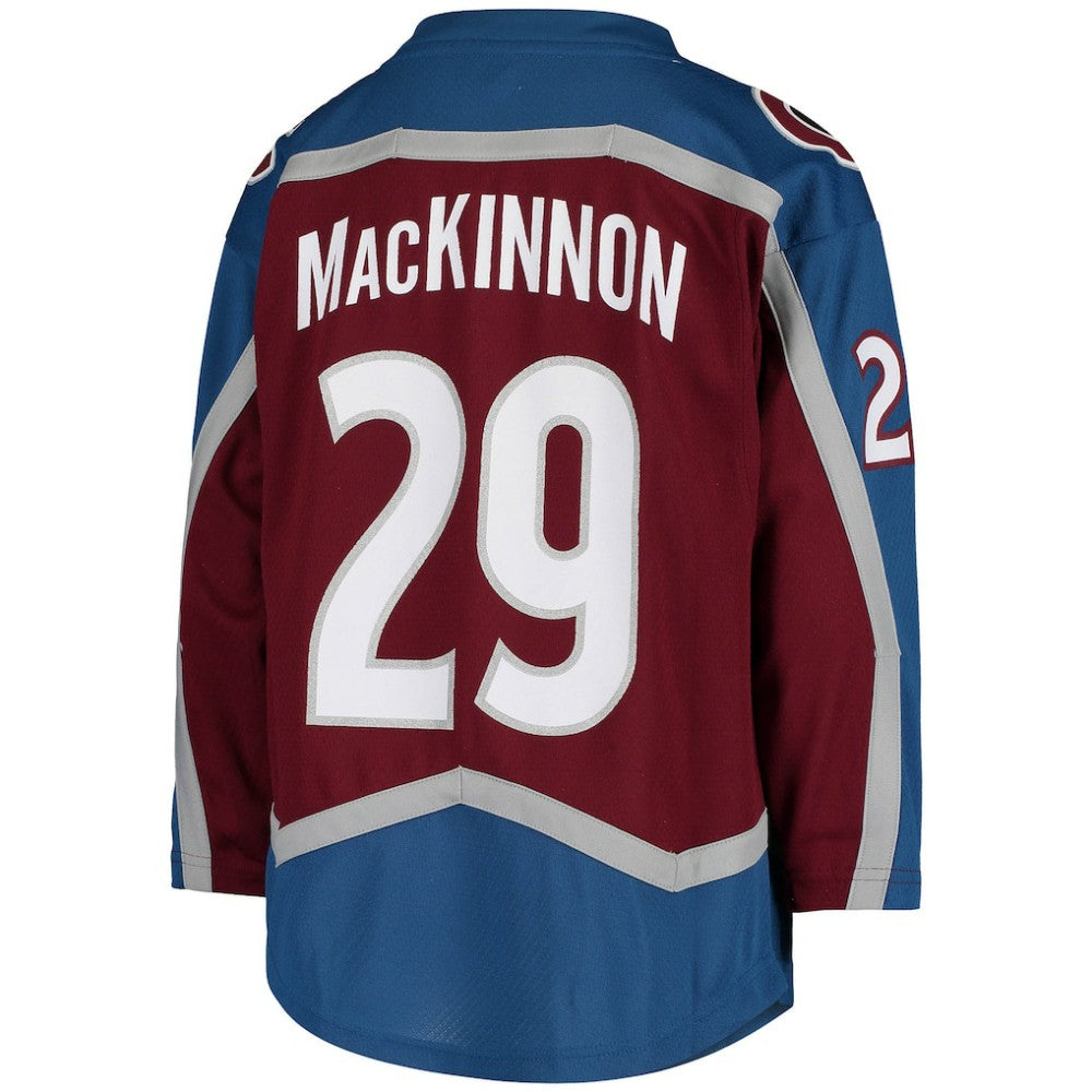 NHL Burgundy Nathan MacKinnon Colorado Avalanche Youth Home Replica Player Jersey