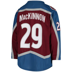 NHL Burgundy Nathan MacKinnon Colorado Avalanche Youth Home Replica Player Jersey