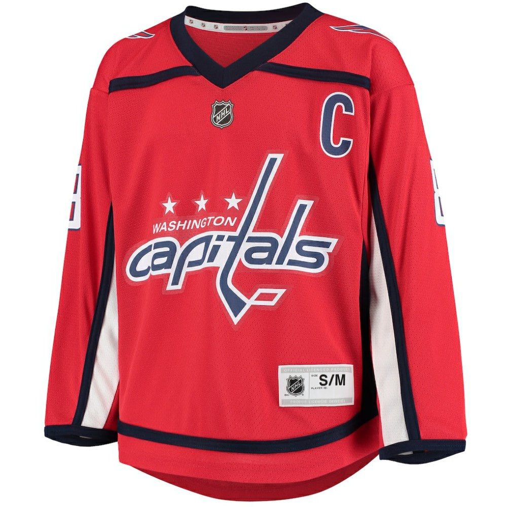 NHL Red Alexander Ovechkin Washington Capitals Youth Home Replica Player Jersey