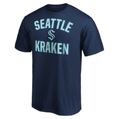 NHL Navy Seattle Kraken Fanatics Victory Arch T-Shirt