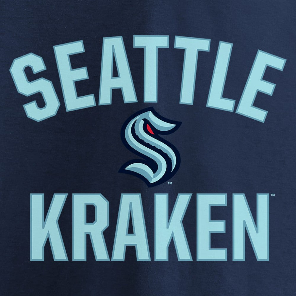 NHL Navy Seattle Kraken Fanatics Victory Arch T-Shirt