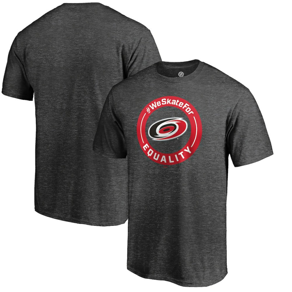 NHL Heather Gray Carolina Hurricanes #WeSkateFor T-Shirt