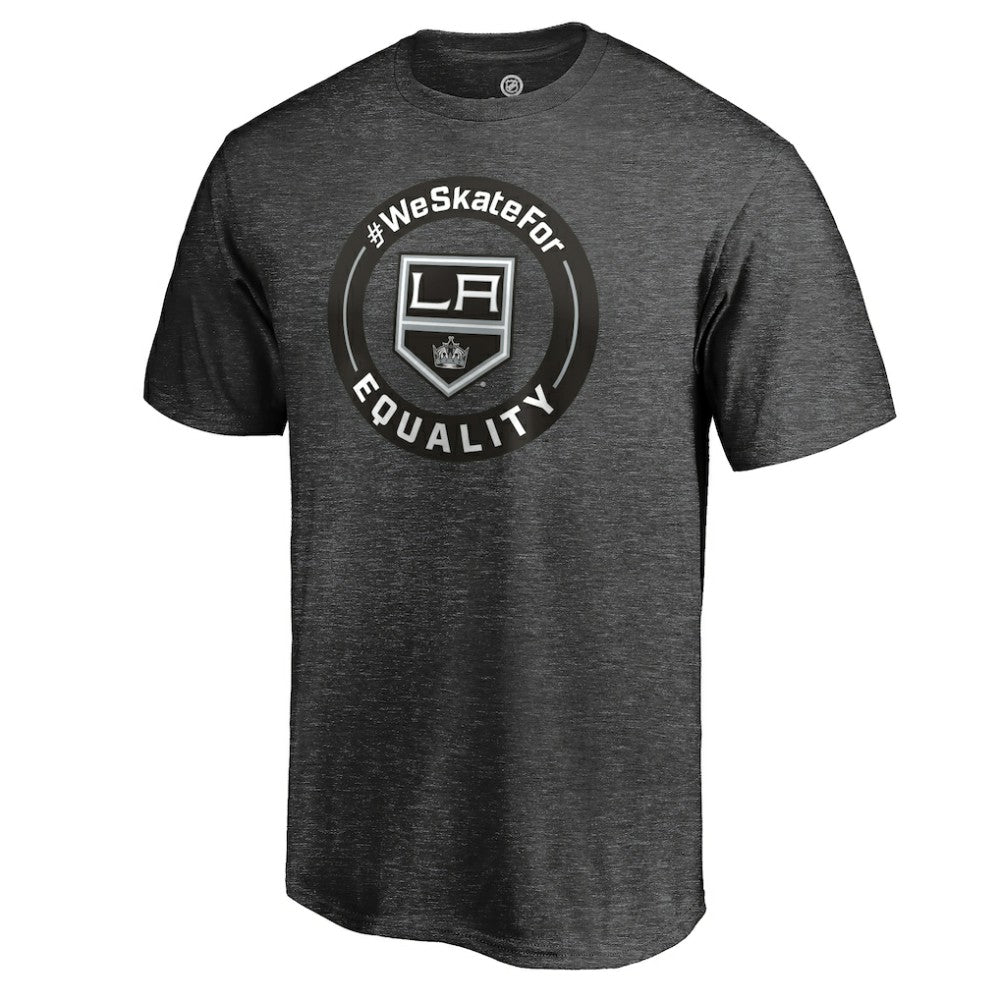 NHL Heather Gray Los Angeles Kings #WeSkateFor T-Shirt