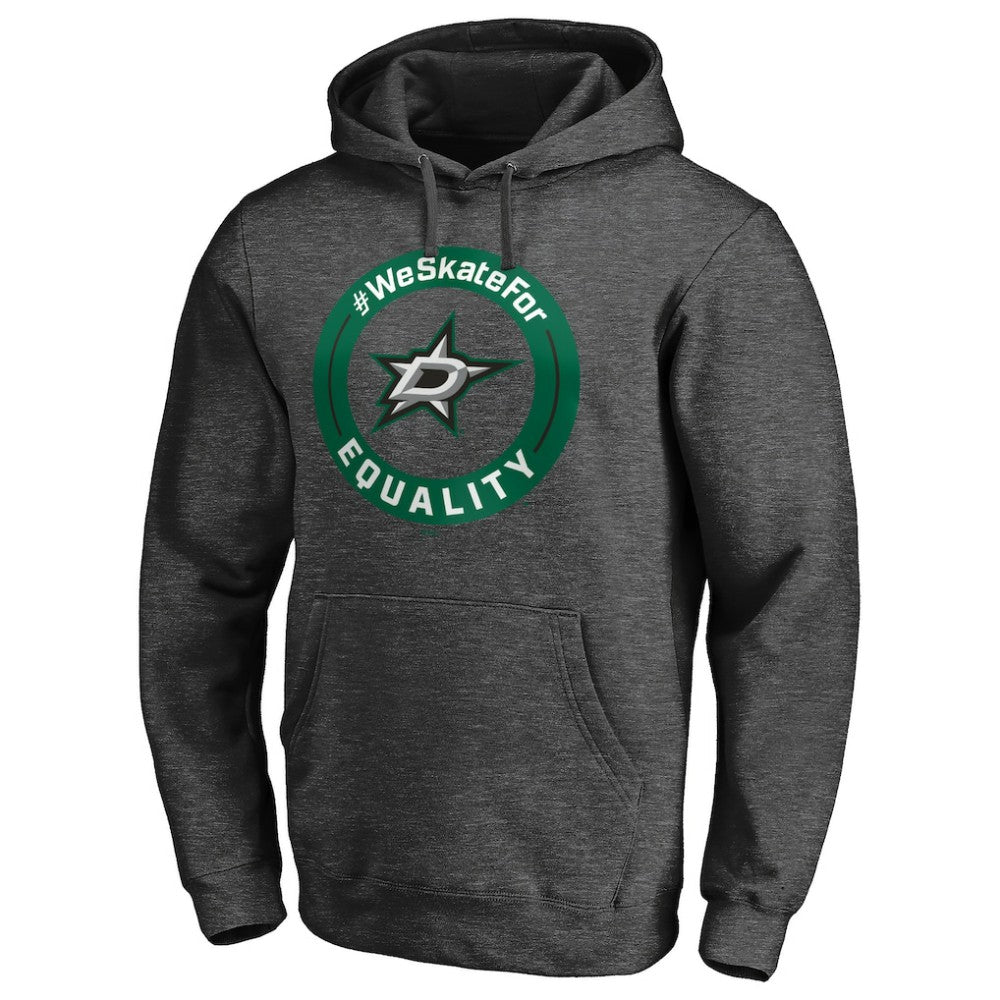 NHL Heather Gray Dallas Stars #WeSkateFor Pullover Hoodie