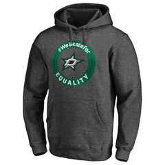 NHL Heather Gray Dallas Stars #WeSkateFor Pullover Hoodie