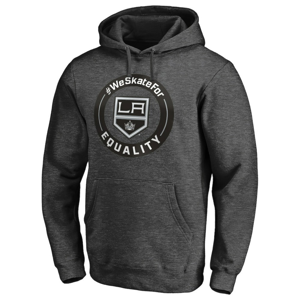 NHL Heather Gray Los Angeles Kings #WeSkateFor Pullover Hoodie