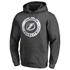 NHL Heather Gray Tampa Bay Lightning #WeSkateFor Pullover Hoodie