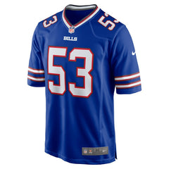 Tyrel Dodson  Game Player Jersey - Buffalo Bills