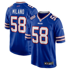 Matt Milano  Game Player Jersey - Buffalo Bills