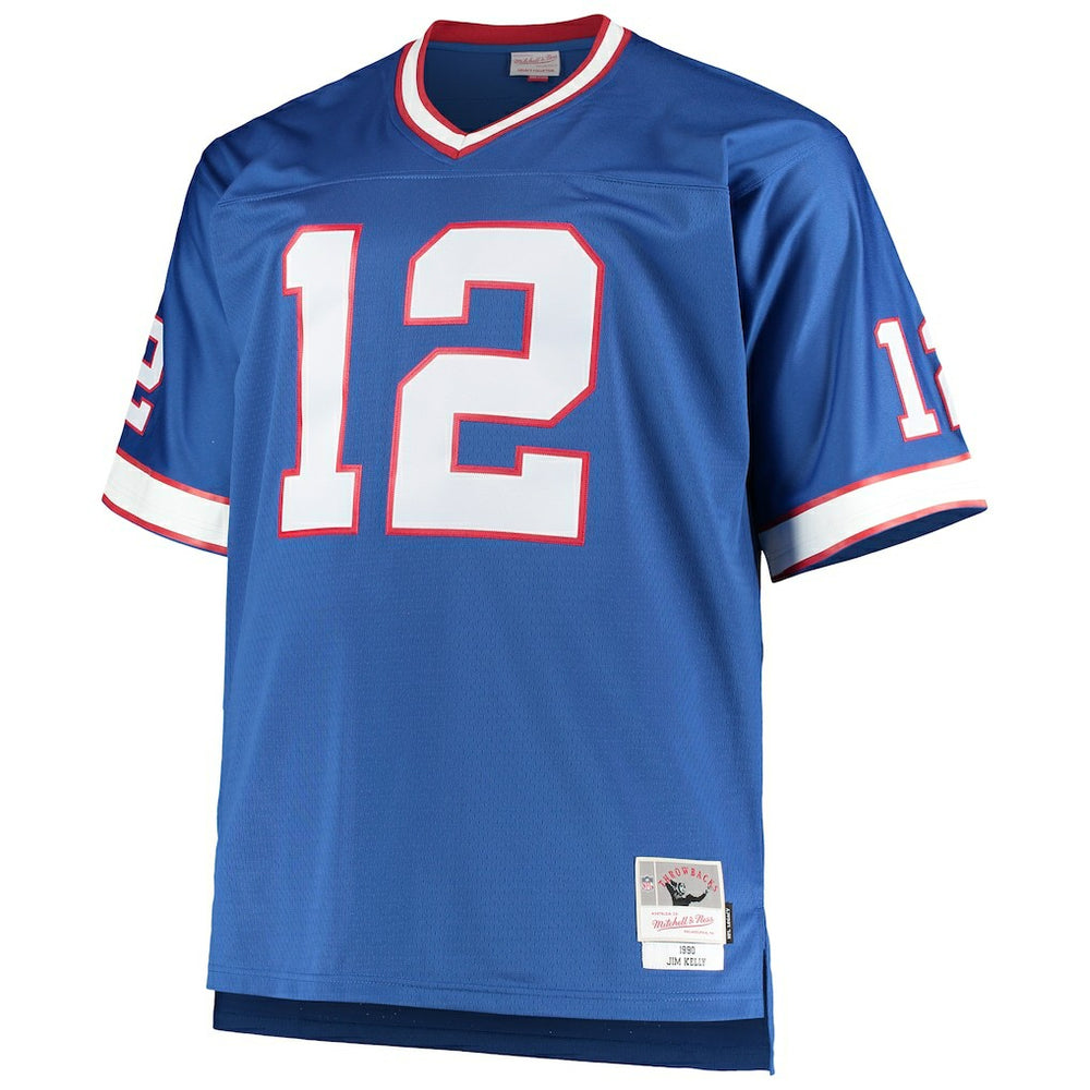 Jim Kelly  Big & Tall 1990 Retired Player Replica Jersey - Buffalo Bills