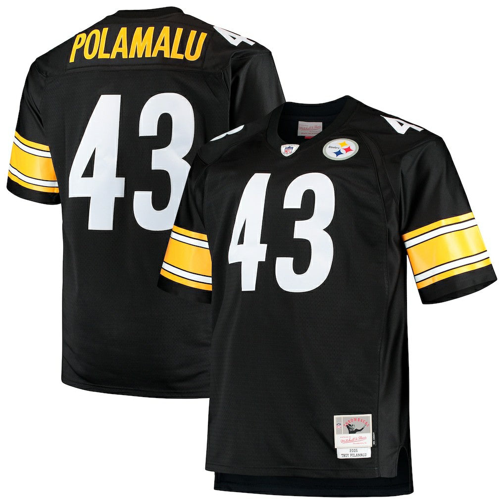Troy Polamalu  Big & Tall 2005 Retired Player Replica Jersey - Pittsburgh Steelers