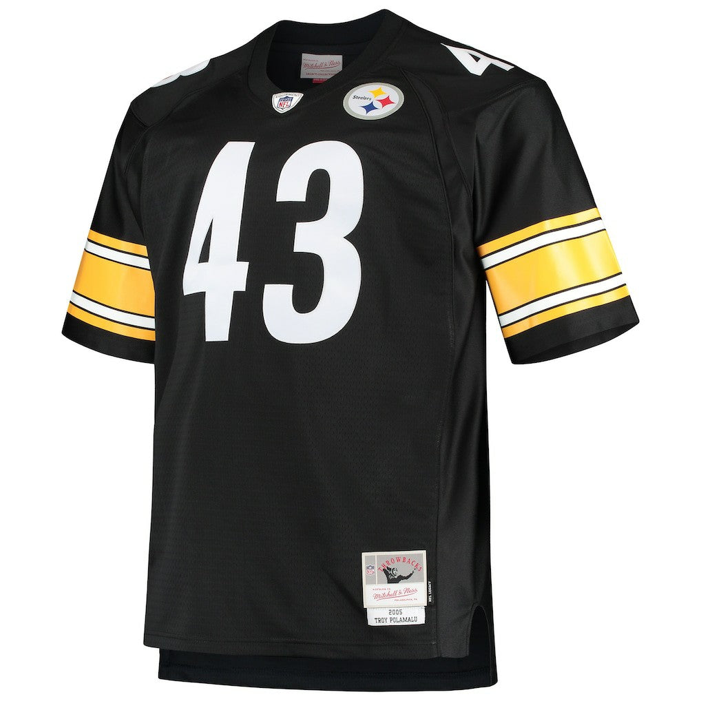 Troy Polamalu  Big & Tall 2005 Retired Player Replica Jersey - Pittsburgh Steelers