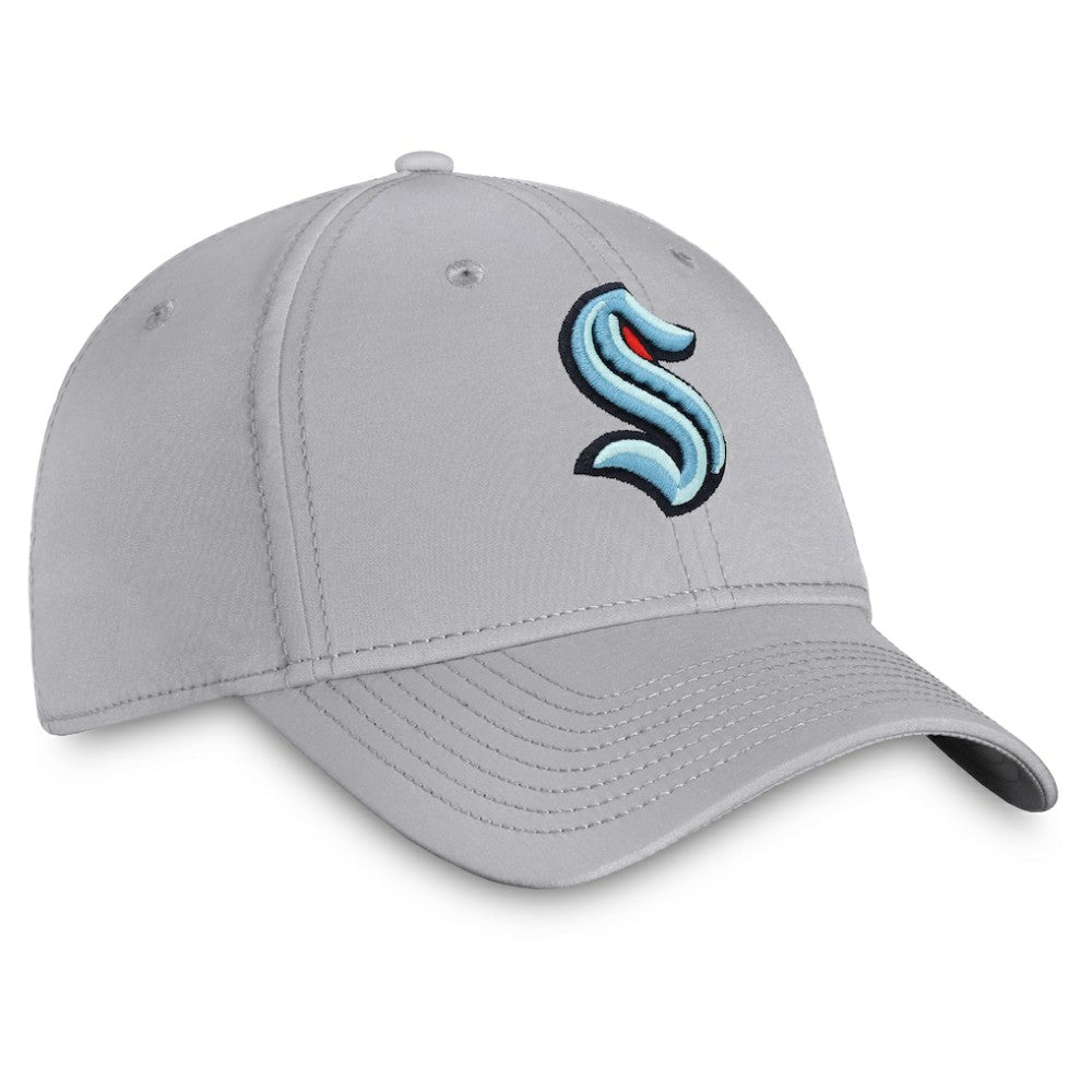 NHL Gray Seattle Kraken Fanatics Core Primary Logo Flex Hat