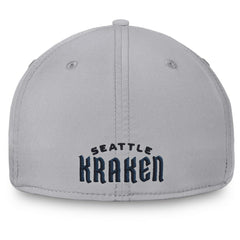 NHL Gray Seattle Kraken Fanatics Core Primary Logo Flex Hat