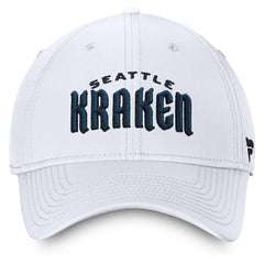 NHL White Seattle Kraken Fanatics Wordmark Flex Hat