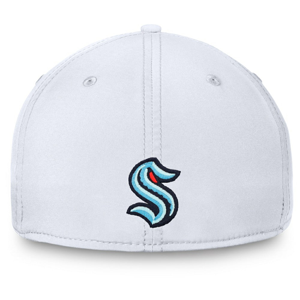 NHL White Seattle Kraken Fanatics Wordmark Flex Hat