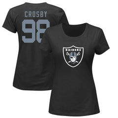 Maxx Crosby  Women's Plus Size Name & Number V-Neck T-Shirt - Las Vegas Raiders