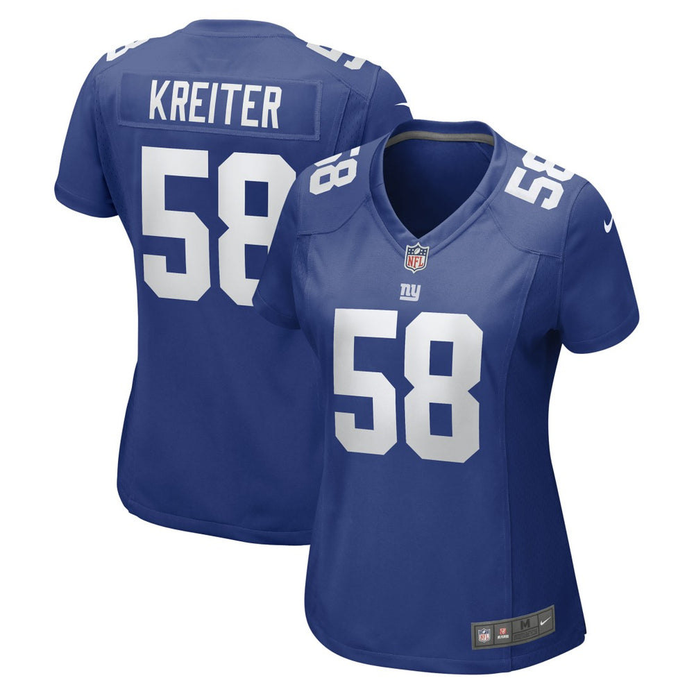 Casey Kreiter  Women's Game Jersey - New York Giants