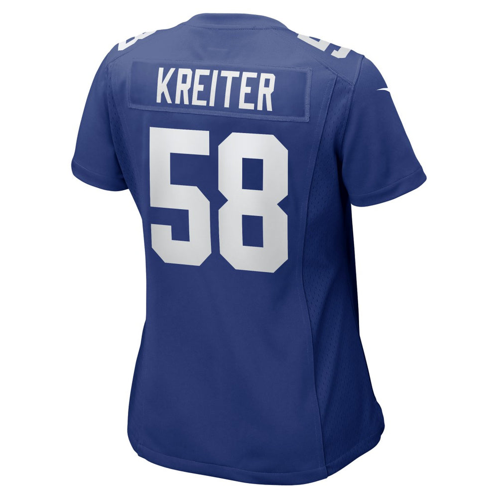 Casey Kreiter  Women's Game Jersey - New York Giants