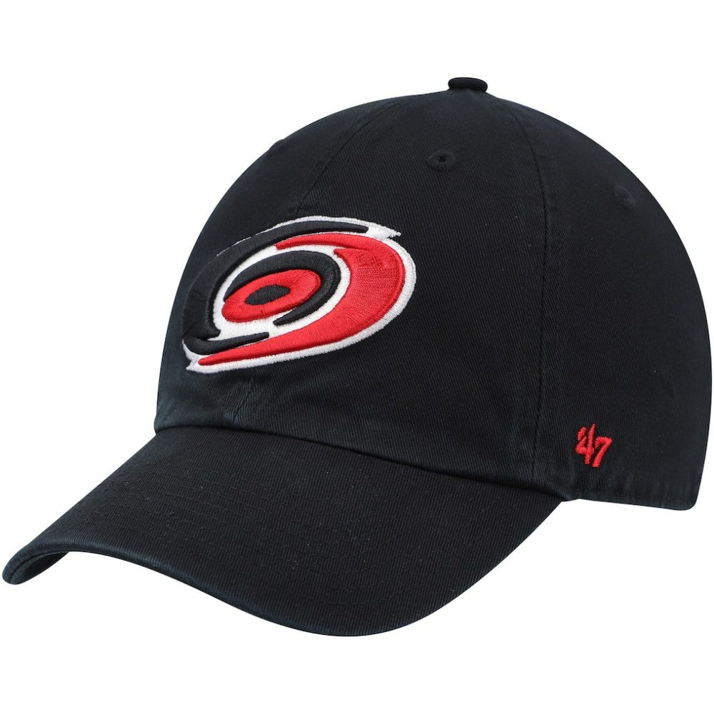 NHL Black Carolina Hurricanes '47 Team Clean Up Adjustable Hat