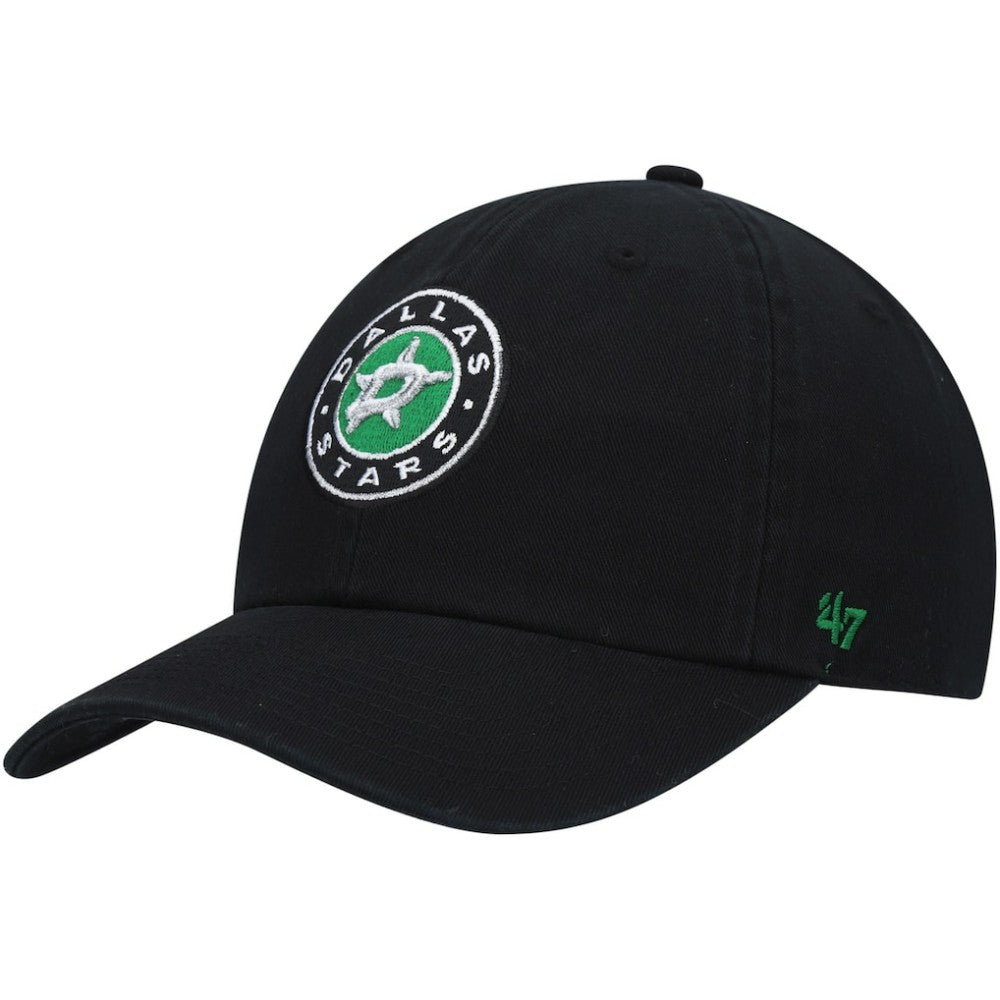 NHL Black Dallas Stars '47 Team Clean Up Adjustable Hat