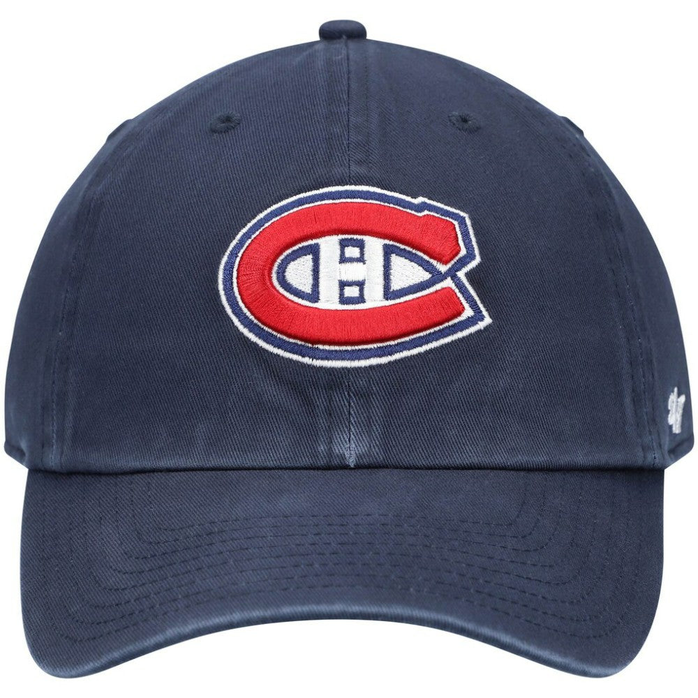 NHL Navy Montreal Canadiens '47 Team Clean Up Adjustable Hat