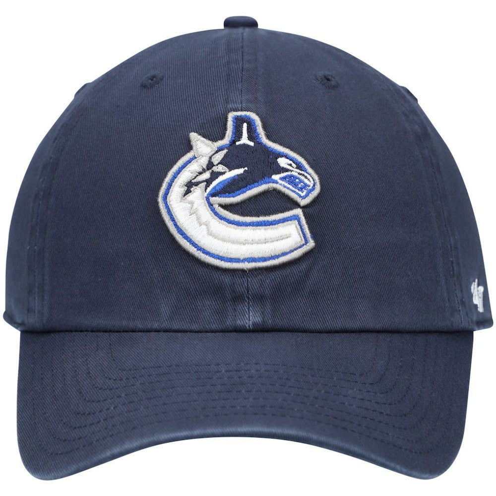 NHL Navy Vancouver Canucks '47 Team Clean Up Adjustable Hat