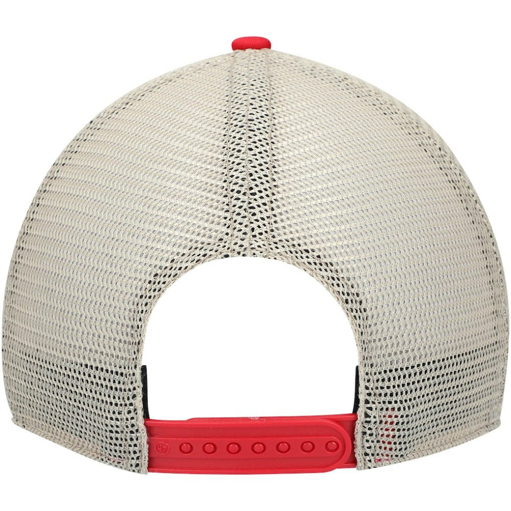 NHL Red Detroit Red Wings '47 Trawler Clean Up Trucker Snapback Hat