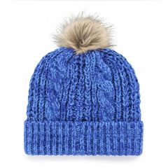 NHL Blue Vancouver Canucks '47 Women's Logo Meeko Cuffed Knit Hat with Pom