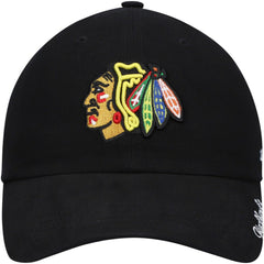 NHL Black Chicago Blackhawks '47 Women's Team Miata Clean Up Adjustable Hat