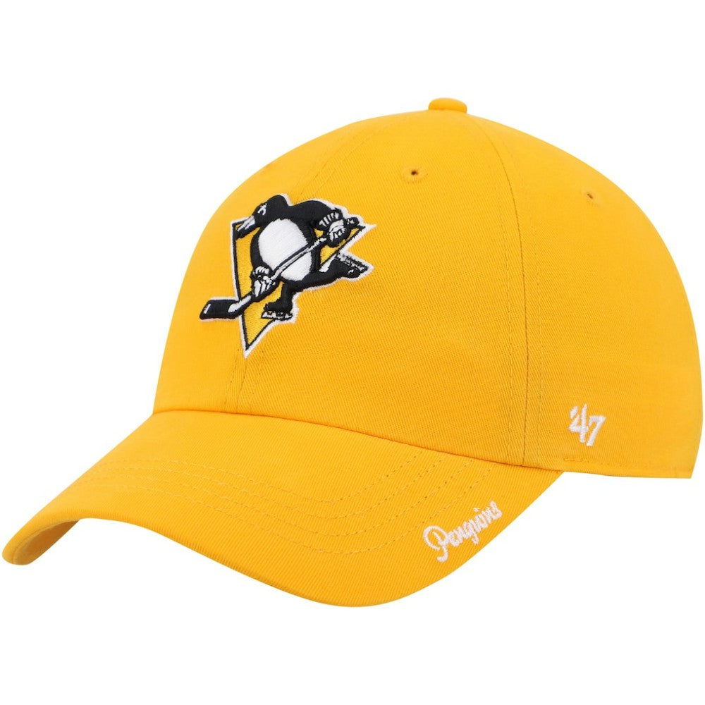 NHL Gold Pittsburgh Penguins '47 Women's Team Miata Clean Up Adjustable Hat
