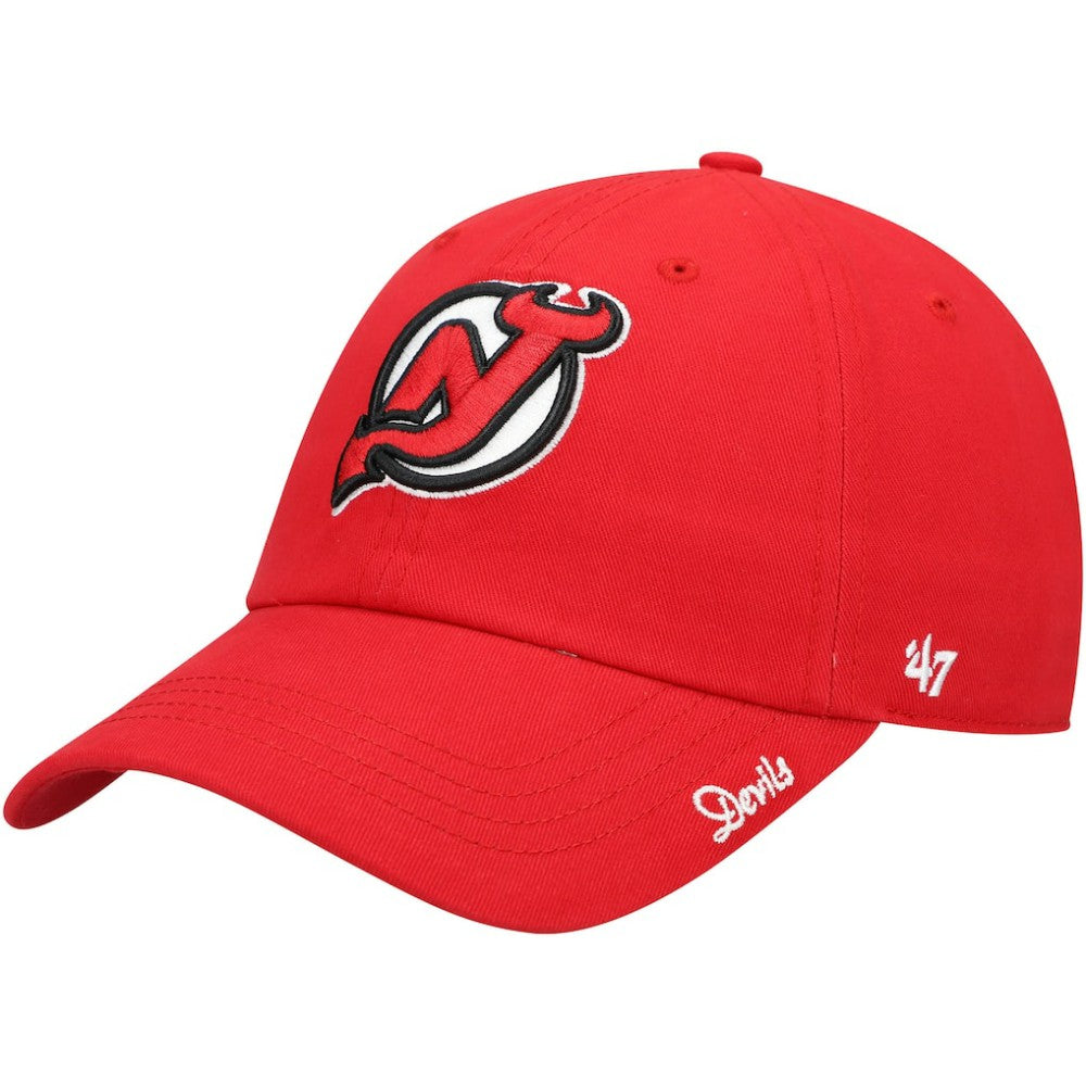 NHL Red New Jersey Devils '47 Women's Team Miata Clean Up Adjustable Hat