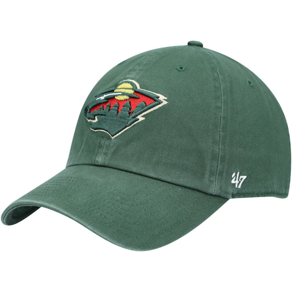 NHL Green Minnesota Wild '47 Team Clean Up Adjustable Hat