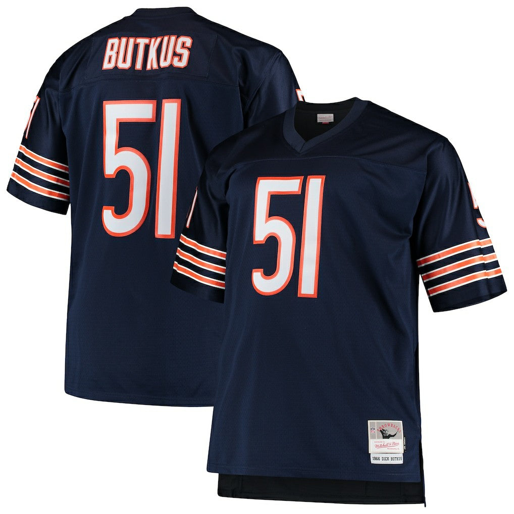 Dick Butkus  Big & Tall 1966 Retired Player Replica Jersey - Chicago Bears