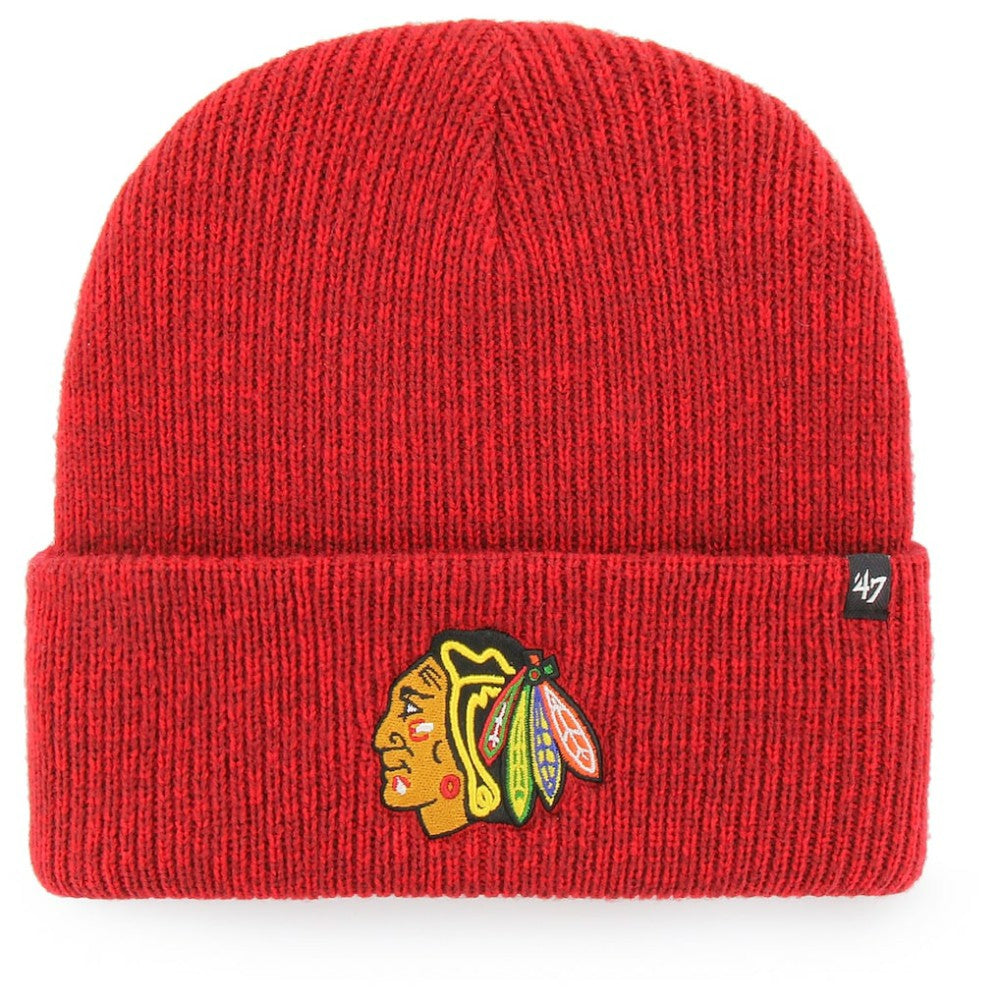 NHL Red Chicago Blackhawks '47 Brain Freeze Cuffed Knit Hat