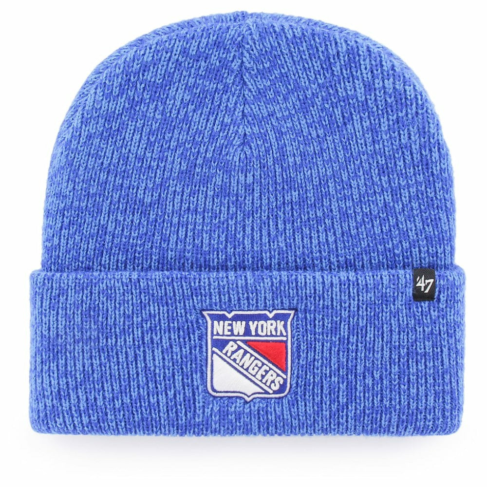 NHL Blue New York Rangers '47 Brain Freeze Cuffed Knit Hat