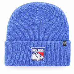 NHL Blue New York Rangers '47 Brain Freeze Cuffed Knit Hat