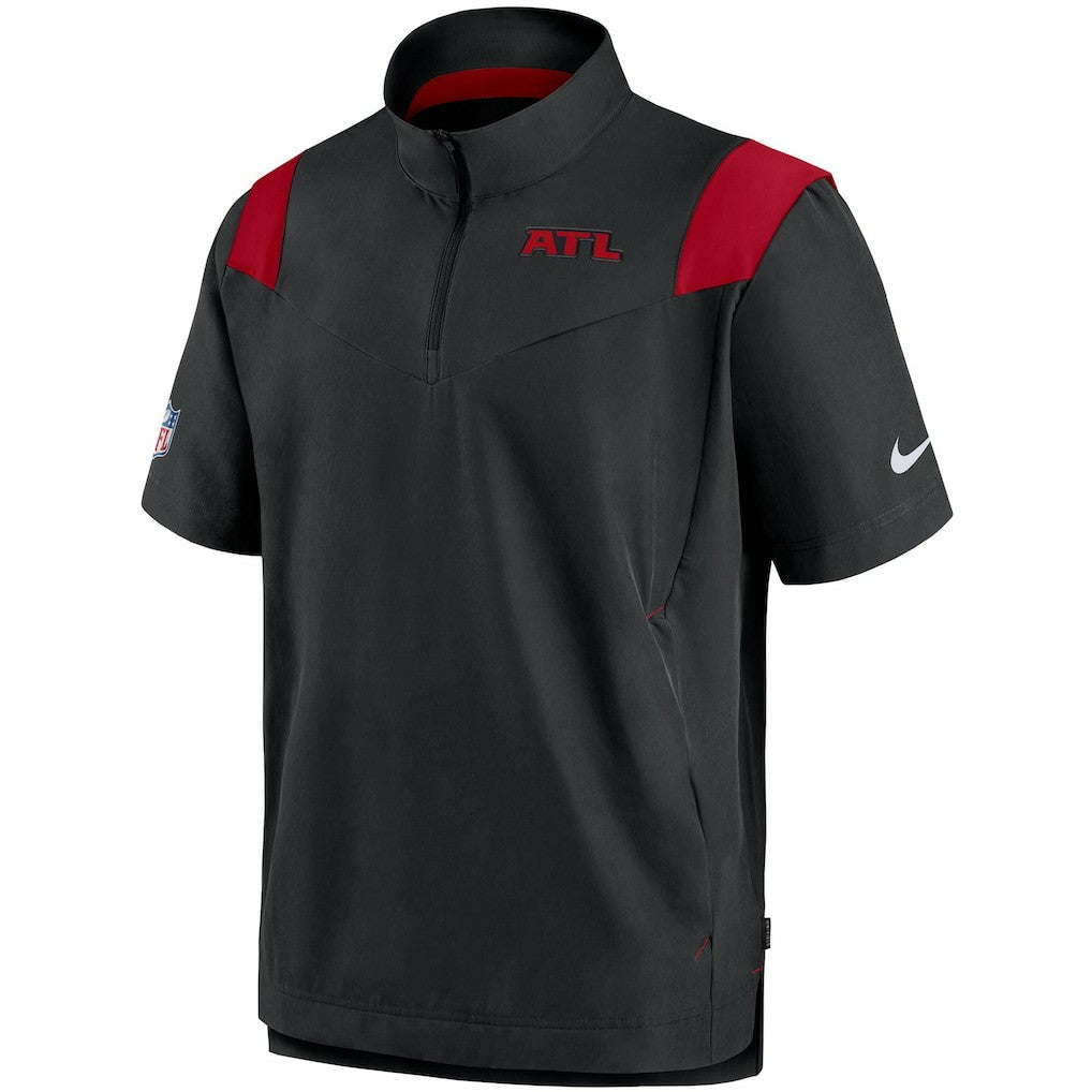 Sideline Coaches Short Sleeve Quarter-Zip Jacket - Atlanta Falcons