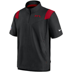 Sideline Coaches Short Sleeve Quarter-Zip Jacket - Atlanta Falcons