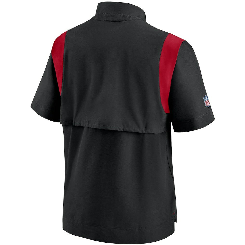 Sideline Coaches Short Sleeve Quarter-Zip Jacket - Atlanta Falcons