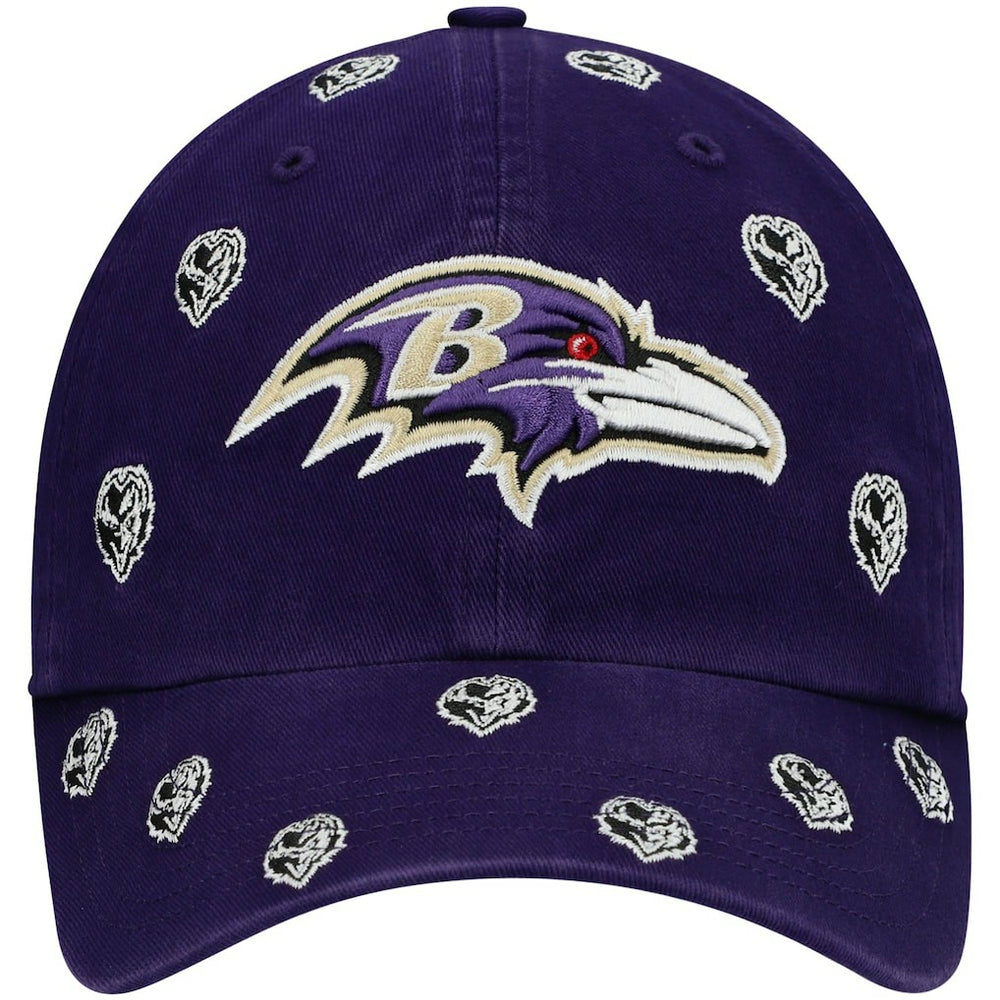 '47 Women's Confetti Clean Up Head Logo Adjustable Hat - Baltimore Ravens