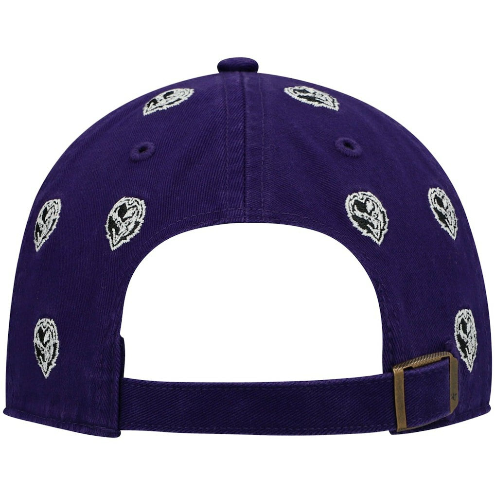 '47 Women's Confetti Clean Up Head Logo Adjustable Hat - Baltimore Ravens