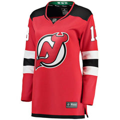 NHL Red Nico Hischier New Jersey Devils Fanatics Women's Breakaway Home Player Jersey