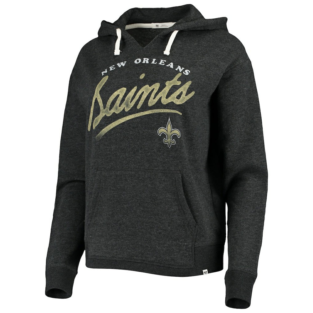 '47 Women's Cross Script Emerson Hoodie - New Orleans Saints