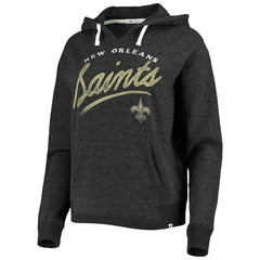 '47 Women's Cross Script Emerson Hoodie - New Orleans Saints