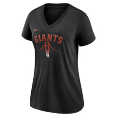 MLB San Francisco Giants Nike Women's City Connect Tri-Blend V-Neck T-Shirt
