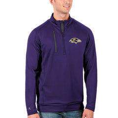 Antigua Generation Quarter-Zip Pullover Jacket - Baltimore Ravens