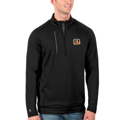 Antigua Generation Quarter-Zip Pullover Jacket - Cincinnati Bengals